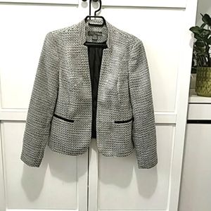 Suzy Shier Black and White lined Jacket